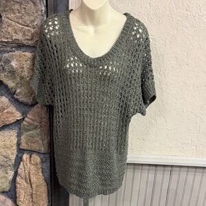 Fenn Wright Manson Olive Open-Knit Sweater